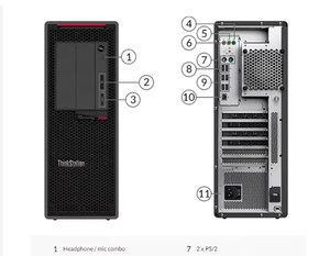 Station de travail <span class=keywords><strong>Lenovo</strong></span> <span class=keywords><strong>ThinkStation</strong></span> <span class=keywords><strong>P620</strong></span> avec processeur haute performance - Product Image 3