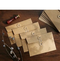 Enveloppe personnalisée à œillets, enveloppe en papier avec logo imprimé sur mesure et œillets métalliques, vente en gros, emballage OEM pour la vente au détail