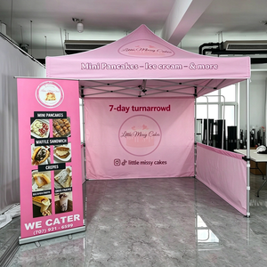 Custom Canopy <b>Tent</b> Exhibition up <b>Tents</b> for Events up Canopy <b>Tent</b> 10x10 <b>Gazebo</b> Trade Show Pink Advertising up <b>Tents</b> 3 - Product Image 1