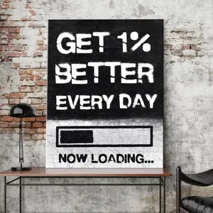 Affiche de motivation pour tous les jours, Inspiration murale, peinture à l'huile, décor de maison Vintage - Product Image 1