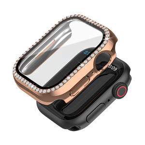 Mode strass étanche étui de <span class=keywords><strong>protection</strong></span> complet PC avec Film de verre trempé pour <span class=keywords><strong>Apple</strong></span> <span class=keywords><strong>Watch</strong></span> 8 <span class=keywords><strong>7</strong></span> iwath housse de <span class=keywords><strong>Protection</strong></span> - Product Image 5