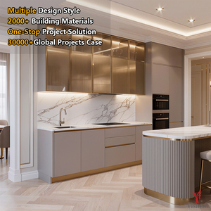<span class=keywords><strong>Cuisine</strong></span> moderne minimaliste en bois, armoires de <span class=keywords><strong>cuisine</strong></span> modulaires personnalisées en contreplaqué, <span class=keywords><strong>cuisine</strong></span> complète, armoire, usine de Foshan, certificat CE - Product Image 5
