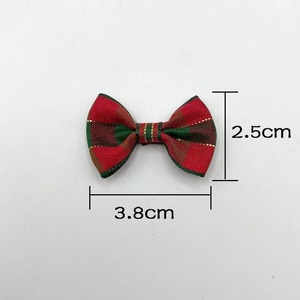 Lazo Navideño Infantil Hecho a Mano, Producto Semielaborado de Alta Calidad, Diseño a Cuadros Rojo y Verde, Deportivo para las Cuatro Estaciones - Product Image 2