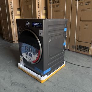 Lave-linge séchant intelligent tout-en-un de 12 kg en acier inoxydable, entièrement automatique, électrique, économe en énergie, pour usage domestique - Product Image 2