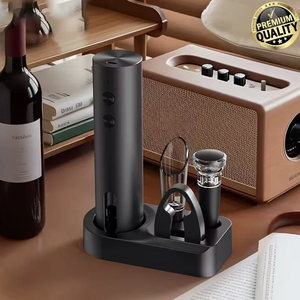 Tire-bouchon électrique à piles, ouvre-bouteille automatique, kit d'ouvre-<span class=keywords><strong>vin</strong></span> rouge électrique, coupe-capsule, accessoires de cuisine professionnels - Product Image 6