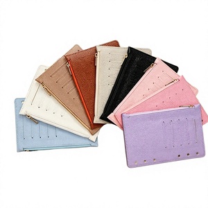 Hongbo Best Selling 8-Colored HB-WE8F Litchi Leather Size M Loose Fly Leaf Dashboard <b>Ring</b> <b>Binder</b> Card Slot Zippered Pouch (CN) - Product Image 4