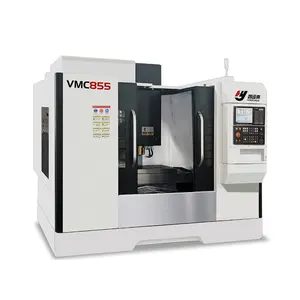 VMC855 Centre d'usinage vertical CNC à ultrasons pour fraisage de métaux double face à 5 axes Équipement de machine-outil à 5 axes