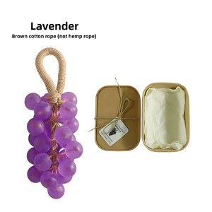 Sapone Artigianale a Forma di Grappolo d'Uva, Profumato con Oli Essenziali, per Bagno e Lavaggio Mani, Confezione Regalo Imitazione Frutta, Aromaterapia - Product Image 2