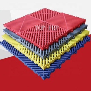PP Garage Interlocking Flooring Tiles 4s Car Wash Shop Floor Mats Modular Rigid Garage Floor Tiles - Product Image 2