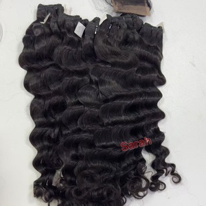 Cheveux Bruts Volumineux Pas Chers, Mèches de Cheveux Humains, Prix de Gros Usine, Perruques à Closure Frisée Indiennes Birmanes, Cheveux Vierges Vietnamiens - Product Image 2