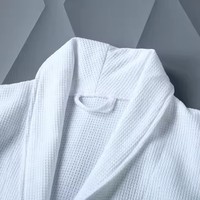 Peignoirs d'hôtel en coton biologique tissage gaufré Peignoir de luxe unisexe Vente en gros Peignoir écologique 5 étoiles en tissu éponge pour hôtel Spa
