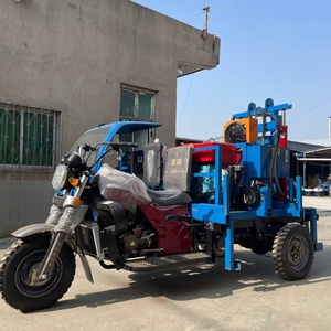 Machine de forage portable à petit <span class=keywords><strong>prix</strong></span>, diesel, 100m 150m 200m, hydraulique, tricycle, pour forage de puits d'eau - Product Image 4