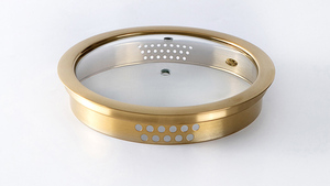 L typecustomizeカラーストレーナー強化ガラス蓋タンパデビドロロック可能な足 - Product Image 5