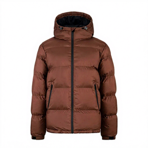 Chaqueta Acolchada Unisex, Abrigo Cálido Impermeable para Invierno, Chaqueta Acolchada Gruesa con Capucha, Ropa Exterior de Moda OEM - Product Image 1