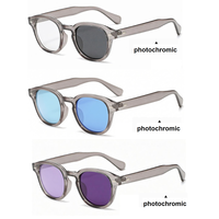 Lunettes de soleil photochromiques bifocales pour femmes, verres bleus, monture pour hommes et femmes