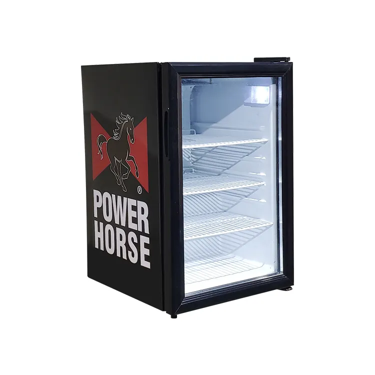 Meisda-refrigerador con pantalla superior para puerta de vidrio, dispositivo de refrigeración Vertical de 68L Con SAA
