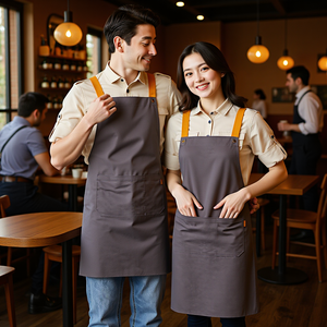 Biểu Tượng Tùy Chỉnh Tạp Dề Với 5 Túi Cho Nhà Bếp Nhà Tạo Kiểu Tóc Tạp Dề Cho Phụ Nữ Người Đàn Ông Có Thể Điều Chỉnh Bib Jean Tạp Dề Cho Nghệ Thuật Quán Cà Phê Làm Việc - Product Image 2