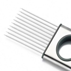 Stainless Steel Onion Slicer Easy-to-Use <b>Vegetable</b> & Fruit <b>Cutter</b> Green Onion & Tomato Blossom <b>Cutter</b> Kitchen Tools Assistant - Product Image 6