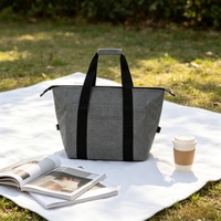 Sac isotherme réutilisable avec poignées, logo personnalisé, sac à lunch thermique pour aliments, boissons, pique-nique et courses