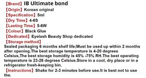 Lavalash <span class=keywords><strong>Ibeauty</strong></span> 4-6s Últimas 4-5 semanas Ultimate Bond Glue Adhesivo de extensión de pestañas fuerte - Product Image 3