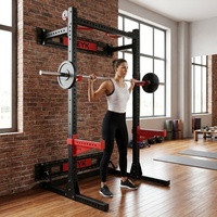 Nouveau design 2024 – Rack de musculation multifonctionnel en acier mural pliable avec fonction Smith pour entraînement REYK