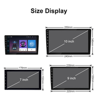 Android 13 Car DVD Video Radio Player para 9 "10" Universal Car Stereo Touch Screen con navegación GPS Carplay AV Video Out EQ