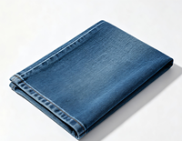 Tissu en denim sergé extensible 5,5 oz, léger, coton, polyester, élasthanne, tissé, tie-dye géométrique brodé pour garçons et filles