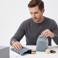 Sacs de shopping personnalisés en velours doux, légers, rectangulaires, mini pochettes cadeaux, avec logo imprimé, pour petits bijoux, dés et flacons de 10 ml – Grande Vente