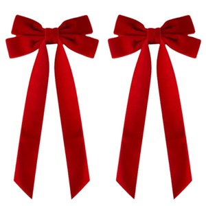 Vintage Long Ribbon Velvet <b>Bow</b> Barrettes Simple Fashion Hair <b>Clip</b> for Women Hairpin Ladies Hairgrips Wedding Hair Accessories - Product Image 2