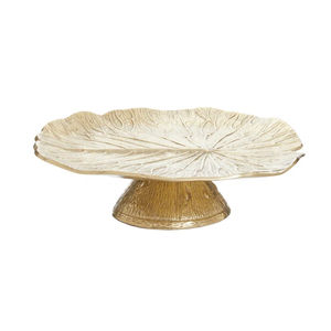 High Quality Brass <b>Cake</b> <b>Stand</b> with Leaf Designed Handmade Trendy Style Round Customized Package for Sale by Exporters - Product Image 1