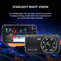 Grabadora de cámara de coche Lente dual Full HD 1080p Dashcam Monitor de espejo retrovisor Visión nocturna Pantalla OLED DVR 170 Gran angular