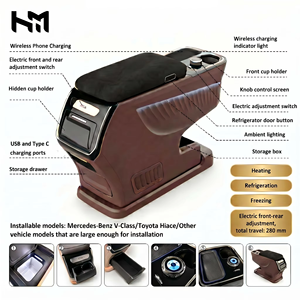 Frigo portabicchieri intelligente di tendenza con caricatore USB per bracciolo Smart Cockpit per Mercedes-Benz V-Class/Vito/Hiace Dynamic Island Electric - Product Image 6