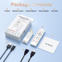 TV Stick Android TV Rockchip RK3518 Android 14 OS 2 Go de RAM 16 Go de ROM Décodage vidéo 4K Dongle TV pour Wi-Fi double bande 2,4G/5G