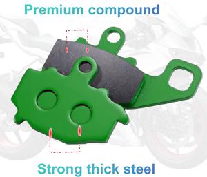 Phụ kiện mới xe máy phanh miếng đệm cho Kawasaki zx6r Z1000 ER6N zrx400 versys 650 CF Moto 650 <span class=keywords><strong>NK</strong></span> xe máy rotor đĩa miếng đệm - Product Image 3