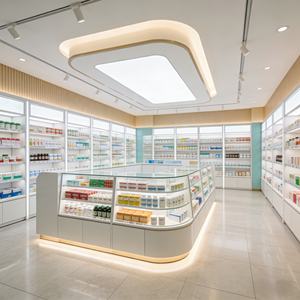 Vitrina de Medicamentos con Cerradura y Estantes de Exhibición con Maqueta 3D para Clínica o Tienda - Product Image 1