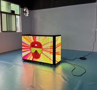 Cabina de DJ Portátil Personalizada para Escenarios Exteriores, Mesa de DJ Plegable con Pantalla LED