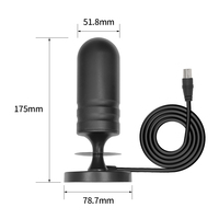 VHF 174-230MHz/UHF 470 -862MHz Antenne TV 30dBi Gain DVB-T DVB-T2 HD 1080p Antenne 30DBI HDTV Antenne Omni Intérieur Numérique