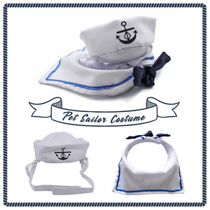 Disfraz de marinero para gatos NAMSAN, sombrero de algodón con pajarita para gatos, ropa decorativa para mascotas, estilo clásico para todas las estaciones - Product Image 5