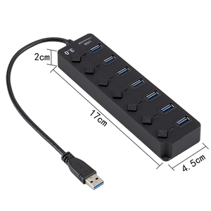Nhà Máy Giá Hot USB HUB 3.0 Splitter đa USB 3.0 HUB USB 7 cổng Multiport Hub PC phụ kiện - Product Image 1