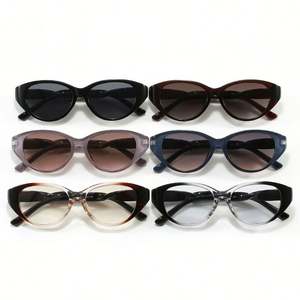 Gafas de Sol Personalizadas con Logotipo, Estilo Vintage 2025, Montura Grande para Hombre, Lentes Degradadas con Protección UV400, Patillas Retorcidas, Gafas de Sol Cat Eye para Mujer - Product Image 5