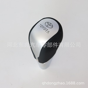 Toyota Car Gear <b>Knob</b> DZ15 Q56 Wood Grain Silver Leather Ergonomic <b>Shift</b> Lever - Product Image 5