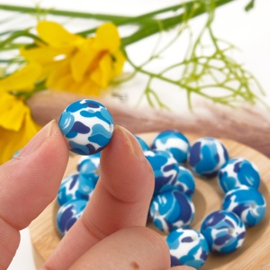 Nouvelles perles en silicone de qualité alimentaire pour la dentition des bébés, accessoires de collier DIY, personnalisables pour la fabrication de stylos - Product Image 3