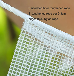 Bâche en PVC <span class=keywords><strong>translucide</strong></span> renforcée, grille en maille blanche transparente imperméable, bâche en maille PVC transparente - Product Image 4