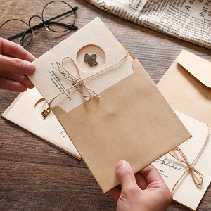 Biglietto d'<span class=keywords><strong>Auguri</strong></span> Vintage Creativo Zakka in Carta Retrò, Biglietto Pieghevole Fai-da-Te per <span class=keywords><strong>Auguri</strong></span> di <span class=keywords><strong>Compleanno</strong></span>, Messaggi, Vendita all'Ingrosso per Insegnanti e Natale - Product Image 3