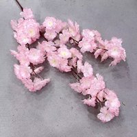DKB usine artificielle bas prix de gros en vrac haute qualité rose blanc fleurs de cerisier artificielles