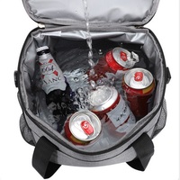 Sac à lunch thermique chaud multi-compartiments compressible nourriture boissons pique-nique sac à bandoulière isolé extensible 6 personnes sac isotherme