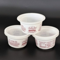 Bol de yaourt en plastique à emporter pour l'emballage alimentaire Plaques et bols en PP