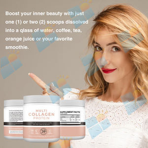 OEM/ODM/OBMビーガン有機ビタミンCプロバイオティクスマルチコラーゲンプロテインパウダー健康な肌の髪のジョイントと消化を促進する - Product Image 3