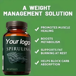 <span class=keywords><strong>Spiruline</strong></span> pilules amincissantes coupe-faim bloqueur de glucides avec booster de métabolisme personnalisation de supplément de régime végétalien naturel - Product Image 2