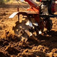 Ensemble d'accessoires pour motoculteur : motobineuse, butteuse, paumeuse, broyeur, moteur, boîte de vitesses, pompe pour tracteurs manuels 2RM de 15 à 25 CV (avec engrenages)